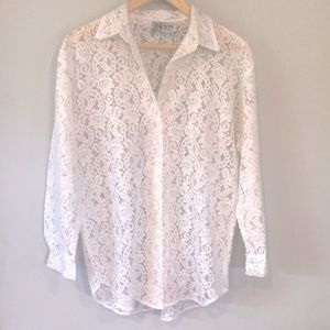 Vintage Lace Blouse M